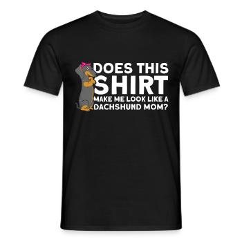 Dackel Dackel Dackel Mama Dackel Haustier - Männer T-Shirt - Schwarz - Vorne - AI Model Male 178 light (178cm)