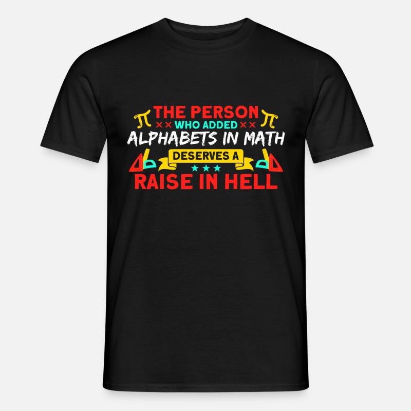 Math Mathématiques Sciences Math Cadeau - T-shirt homme - noir