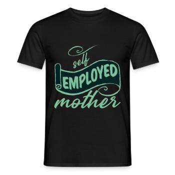 Self Employed Mother 2 - Men's T-Shirt - black - Front - AI Model Male 178 light (178cm)