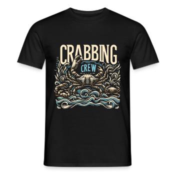 Crabbing Crew 14 - Männer T-Shirt - Schwarz - Vorne - AI Model Male 178 light (178cm)