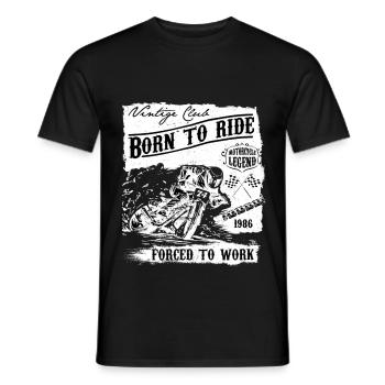 Motorcycle Motorcycle Biker Motorcyclist Gift - Men's T-Shirt - black - Front - AI Model Male 178 light (178cm)