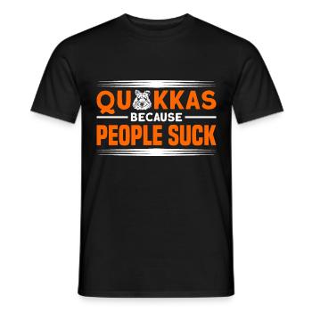 Quokka Liebhaber Quokkas Quokka Geschenk - Männer T-Shirt - Schwarz - Vorne - AI Model Male 178 light (178cm)