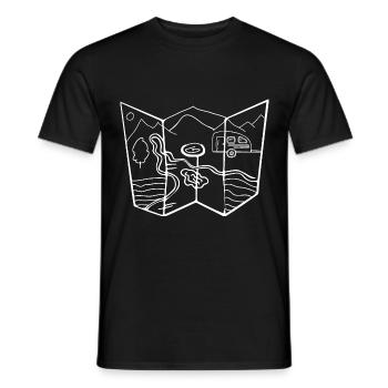 Campings - (5) - T-shirt homme - noir - Devant - AI Model Male 178 light (178cm)