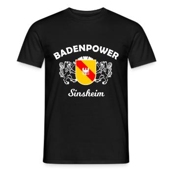 The fans from Sinsheim - Men's T-Shirt - black - Front - AI Model Male 178 light (178cm)