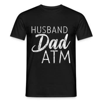 Husband Dad ATM 3 - Männer T-Shirt - Schwarz - Vorne - AI Model Male 178 light (178cm)