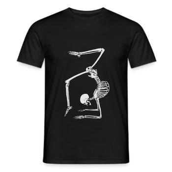 La gymnastique squelette en cadeau de la classe - T-shirt homme - noir - Devant - AI Model Male 178 light (178cm)