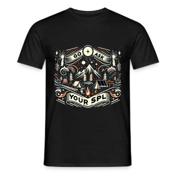 Go Ask Your Spl 8 - Männer T-Shirt - Schwarz - Vorne - AI Model Male 178 light (178cm)