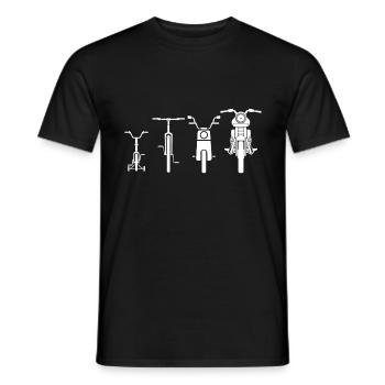 motorcycle - Men's T-Shirt - black - Front - AI Model Male 178 light (178cm)