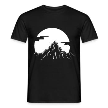 Berg - (32) - Männer T-Shirt - Schwarz - Vorne - AI Model Male 178 light (178cm)