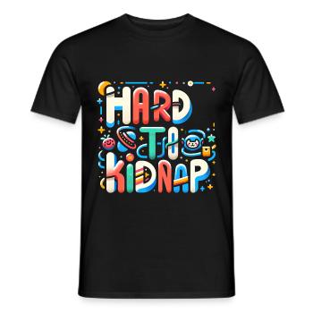Hard to Kidnap 5 - Men's T-Shirt - black - Front - AI Model Male 178 light (178cm)