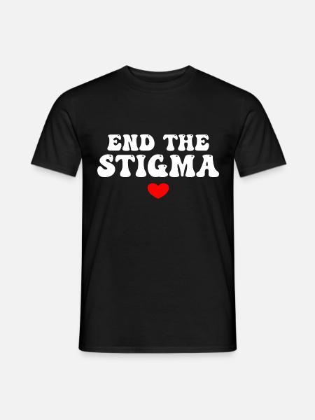 End The Stigma - Men's T-Shirt - black