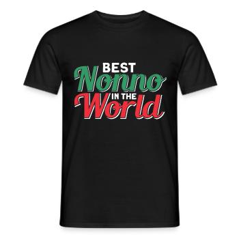 Grandfather Vintage Grandfather Grandpa - Men's T-Shirt - black - Front - AI Model Male 178 light (178cm)