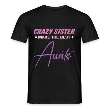 Les sœurs folles sont les meilleures tantes! Geför - T-shirt homme - noir - Devant - AI Model Male 178 light (178cm)