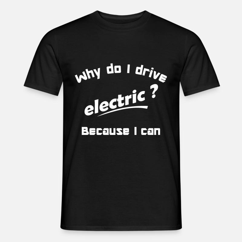 elektrisch - Männer T-Shirt - Schwarz