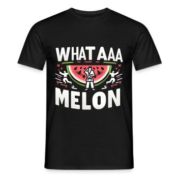 Whataaa Melon 6 - T-shirt homme - noir - Devant - AI Model Male 178 light (178cm)