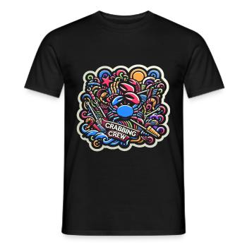 Équipage de pêche au crabe 18 - T-shirt homme - noir - Devant - AI Model Male 178 light (178cm)