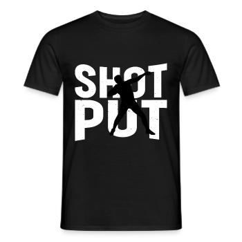 Lancer du poids 2 - T-shirt homme - noir - Devant - AI Model Male 178 light (178cm)