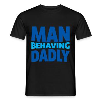 Homme Se Comportant Papa 4 - T-shirt homme - noir - Devant - AI Model Male 178 light (178cm)