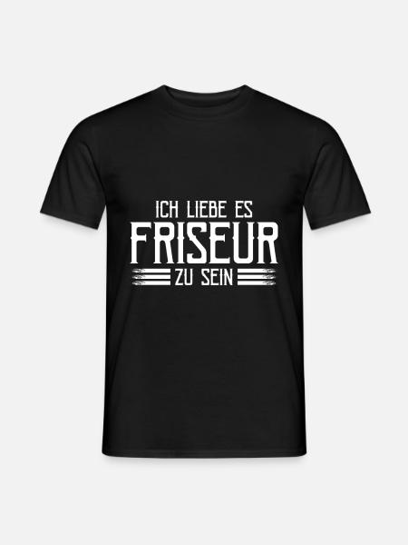 Friseur - Männer T-Shirt - Schwarz