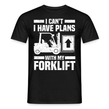 Gabelstaplerfahrer | Gabelstapler Beruf Geschenke - Männer T-Shirt - Schwarz - Vorne - AI Model Male 178 light (178cm)