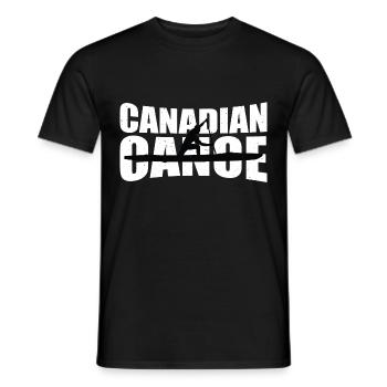 Canadian Canoe 4 - Men's T-Shirt - black - Front - AI Model Male 178 light (178cm)