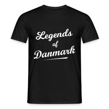 The fans from Denmark - Men's T-Shirt - black - Front - AI Model Male 178 light (178cm)