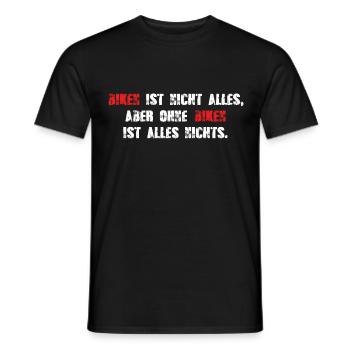 Ohne Biken ist alles nichts - Männer T-Shirt - Schwarz - Vorne - AI Model Male 178 light (178cm)