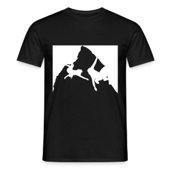 Climbing - (14) - Men's T-Shirt - black - Front - AI Model Male 178 light (178cm)