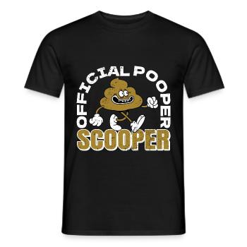 Official Pooper Scooper 30 - Männer T-Shirt - Schwarz - Vorne - AI Model Male 178 light (178cm)