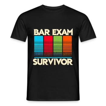 Bar Exam Survivor 8 - Männer T-Shirt - Schwarz - Vorne - AI Model Male 178 light (178cm)