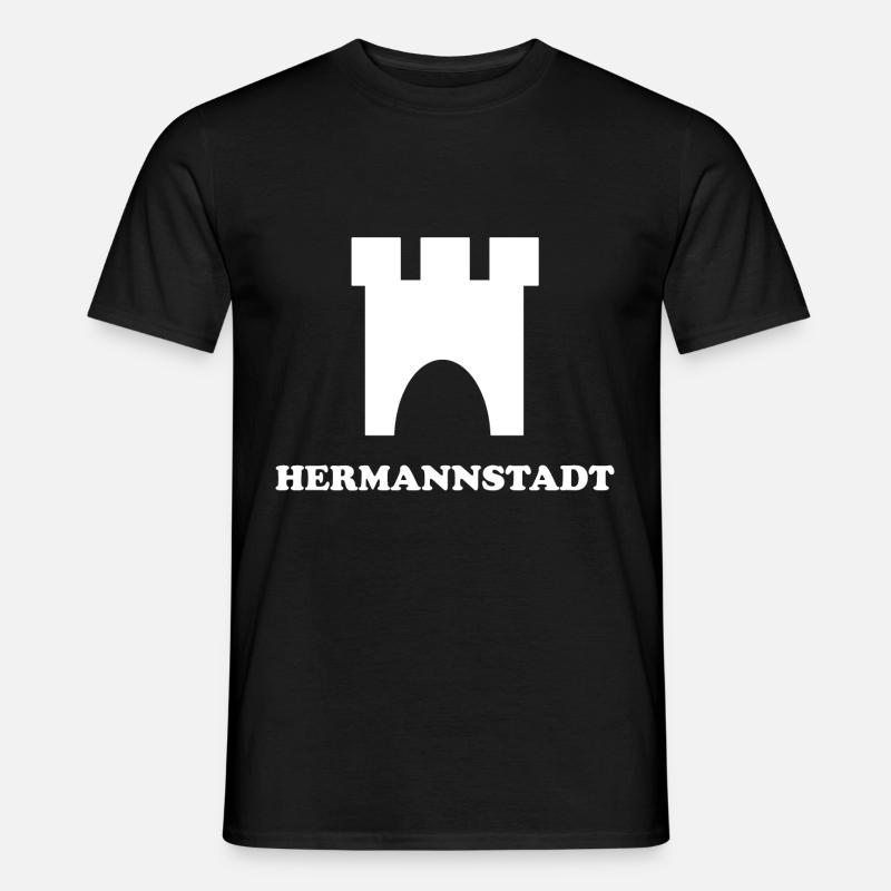 Die Hermannstädter Sachsen - Männer T-Shirt - Schwarz