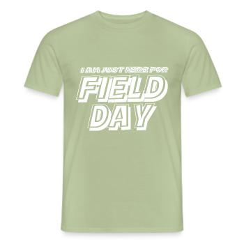 I'm Just Here For Field Day 16 - Men's T-Shirt - sage - Front - AI Model Male 178 light (178cm)