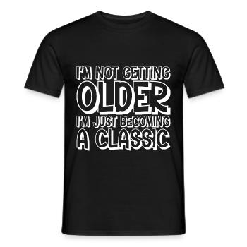 Je ne vieillis pas, je deviens juste un classique - T-shirt homme - noir - Devant - AI Model Male 178 light (178cm)