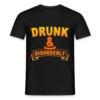Drunk And Disorderly 4 - Männer T-Shirt - Schwarz - Vorne - AI Model Male 178 light (178cm)