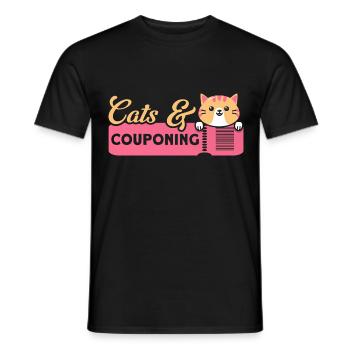 Coupon Shopper Discount Couponer Vente à prix réduit - T-shirt homme - noir - Devant - AI Model Male 178 light (178cm)