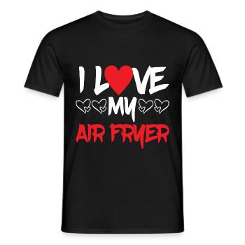 I Love My Air Fryer 5 - Männer T-Shirt - Schwarz - Vorne - AI Model Male 178 light (178cm)