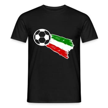The footballers from Italy - Men's T-Shirt - black - Front - AI Model Male 178 light (178cm)
