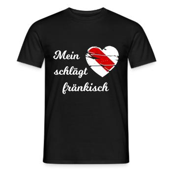 Ich liebe Franken - Männer T-Shirt - Schwarz - Vorne - AI Model Male 178 light (178cm)
