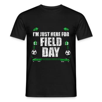I'm Just Here For Field Day 10 - Men's T-Shirt - black - Front - AI Model Male 178 light (178cm)