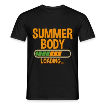 Summer Body Loading 2 - Men's T-Shirt - black - Front - AI Model Male 178 light (178cm)