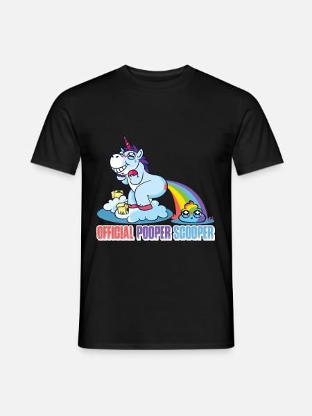 Official Pooper Scooper 36 - Männer T-Shirt - Schwarz