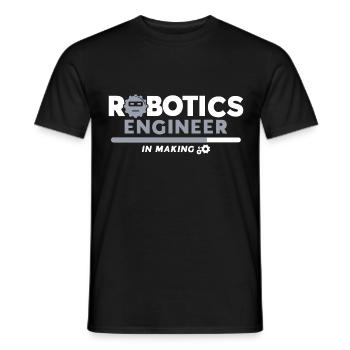 Robot Robotique Ingénieur Costume Robot - T-shirt homme - noir - Devant - AI Model Male 178 light (178cm)