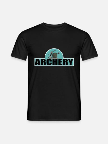 Bueskydning Archer Tegneserie Sjove Billeder - Mænd T-shirt - sort