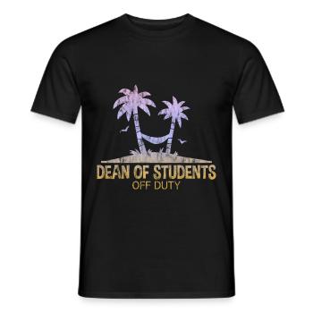 Dean Of Students Off Duty 3 - Männer T-Shirt - Schwarz - Vorne - AI Model Male 178 light (178cm)