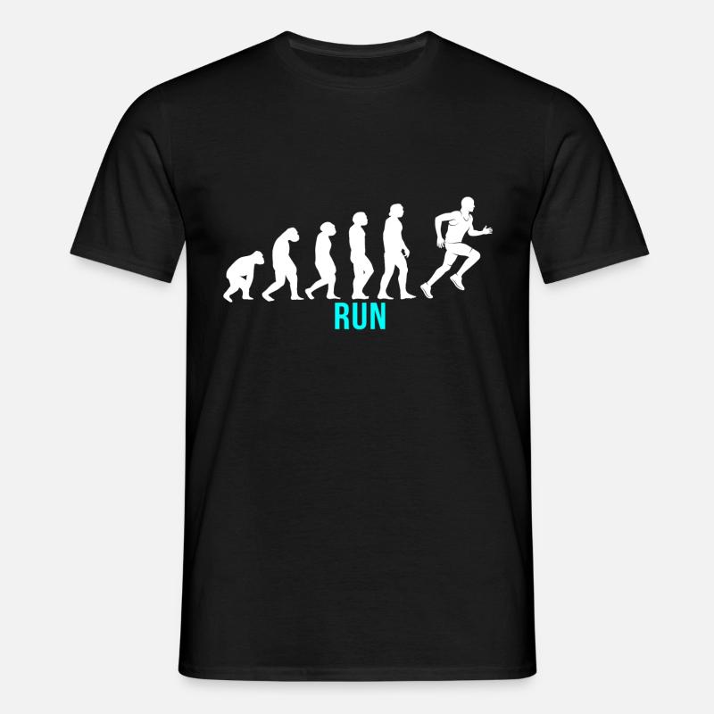 Exécuter Evolution - T-shirt Homme - noir