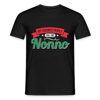 Grandpa Grandfather Vintage Grandfather - Men's T-Shirt - black - Front - AI Model Male 178 light (178cm)
