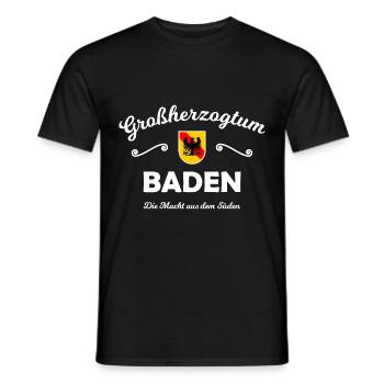 Die Süddeutschen im Badnerland - Männer T-Shirt - Schwarz - Vorne - AI Model Male 178 light (178cm)