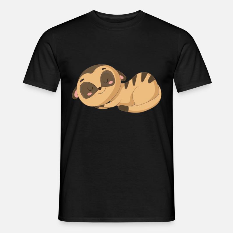 Hübsches Erdmännchen - Männer T-Shirt - Schwarz
