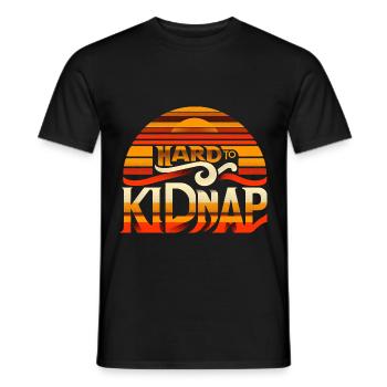 Hard to Kidnap 3 - Men's T-Shirt - black - Front - AI Model Male 178 light (178cm)