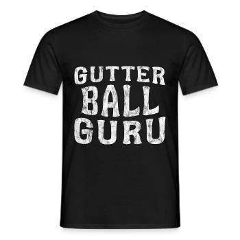 Gutter Ball Guru 5 - Männer T-Shirt - Schwarz - Vorne - AI Model Male 178 light (178cm)